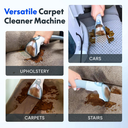 Carpet Cleaner Machine, Upholstery Portable StainRemover, Ordor & Stain & Spot Removr, Perfect for Pet Hair, Carpet, Area Rugs, Car and Coches, Strong Suction, White - Discount Msrp 