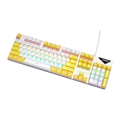 Wired Mechanical KeyboardGaming KeyboardMechanical KeyboardLuminous BacklightPlug and PlayGreen Axis Mechanical Keyboard - Discount Msrp 