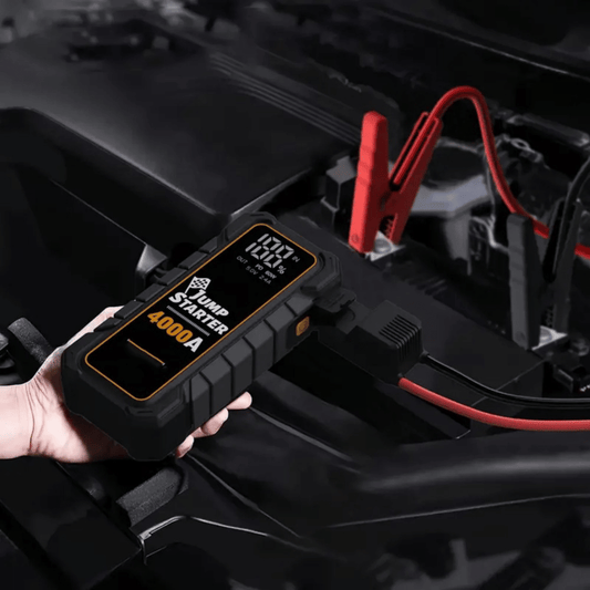 20000mAh 12V Car Battery Jump Starter 4000 Peak Amp USB Fast Charging LED Light 3.54*1.8*7.84 in - Discount Msrp 