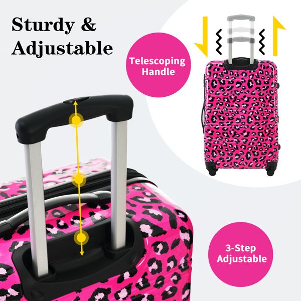 Hardshell Luggage Sets 3 pcs Spinner Suitcase with TSA Lock Lightweight-20"+24"+28" Luggages - Discount Msrp 