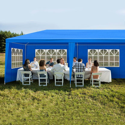 1 Set of 10'x30' Party Tent Canopy for Outdoor Weddings, Heavy-Duty Waterproof Event Shelter with Removable Sidewalls, Ideal for Parties, Booths, and Gatherings. - Discount Msrp 