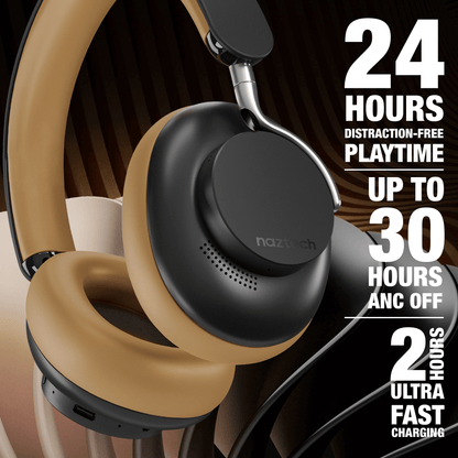 Naztech Aura 360 ANC Wireless Headphones - Discount Msrp 