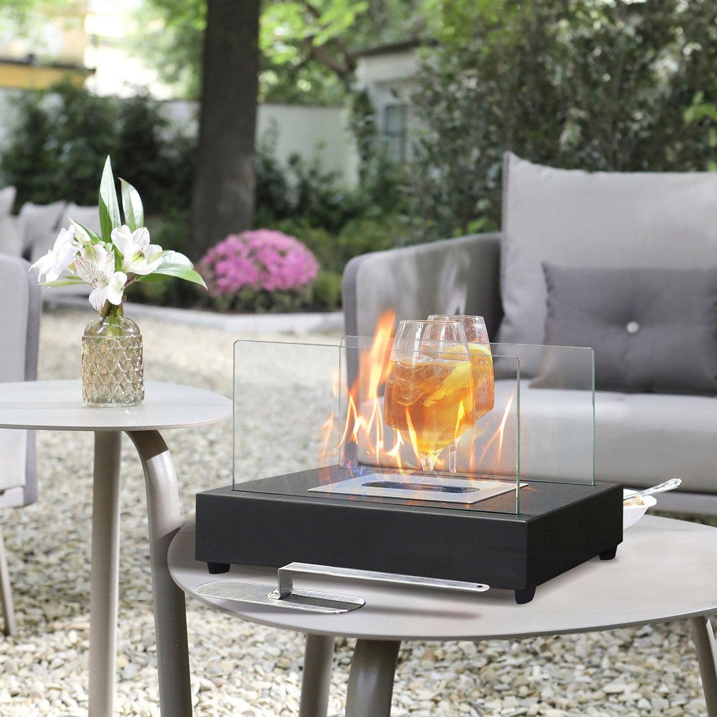 Tabletop Fire Pits,Portable Smokeless Bio Ethanol Fireplace - Discount Msrp 