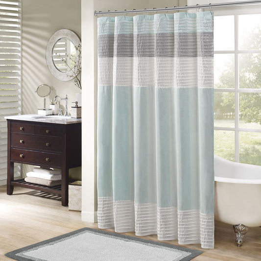 Faux Silk Shower Curtain - Discount Msrp 