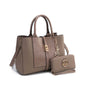 MKF Collection Yola Satchel Bag with Wallet Vegan Leather Women by Mia K - Discount Msrp 