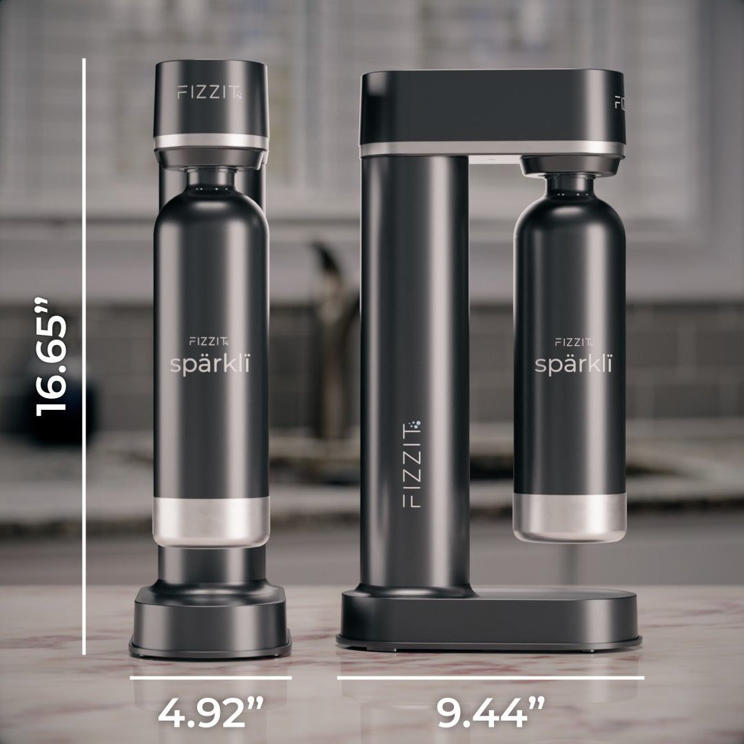 FIZZIT™ Spärklï Carbonated Water Soda Maker with Stainless Steel Bottle – Eco-Friendly, Dishwasher Bottles - Sparkling Water Maker - Discount Msrp 
