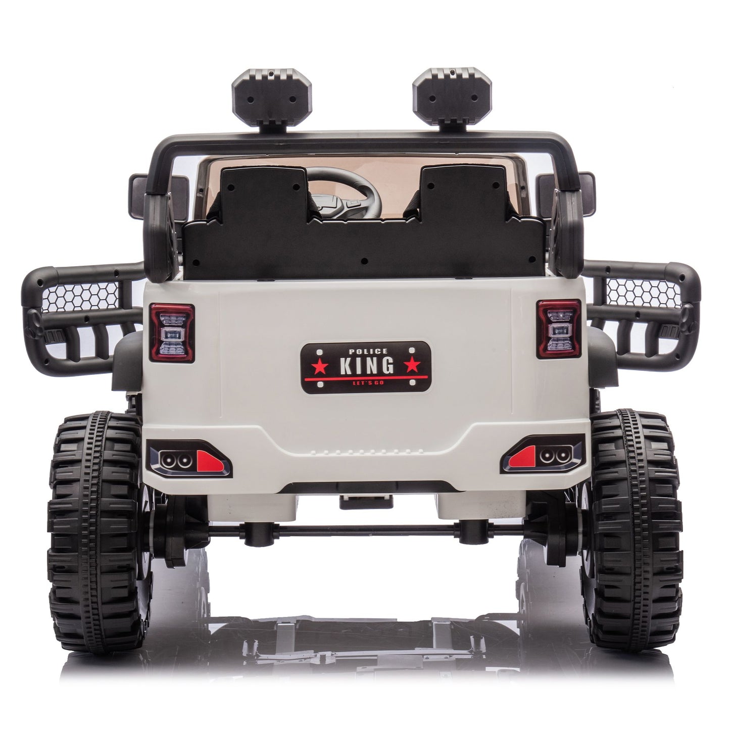 24V Two-seater Kids Ride On Electric Car W/parents control,Seat width 19.69in,400W motor,Four-wheel suspension,light&searchlight,USB,MP3,Bluetooth,Provide a speed of 1.86-4.35MPH for kids of 3+. - Discount Msrp 
