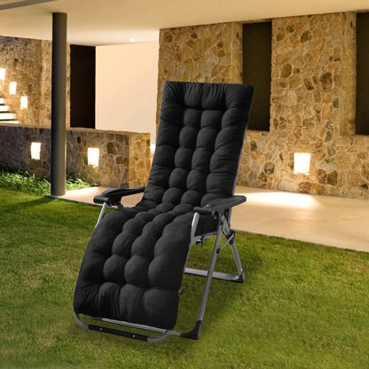 67x22in Chaise Lounger Cushion Recliner Rocking Chair Sofa Mat Deck Chair Cushion - Discount Msrp 