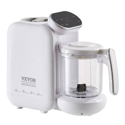 VEVOR Baby Food Maker, 430W Baby Food Processor with 750 ml Tritan Bowl, SUS304 Stainless Steel, 5 in 1 Baby Food Puree Blender Steamer Grinder for Food, Fruit, Vegetable, Meat - Discount Msrp 