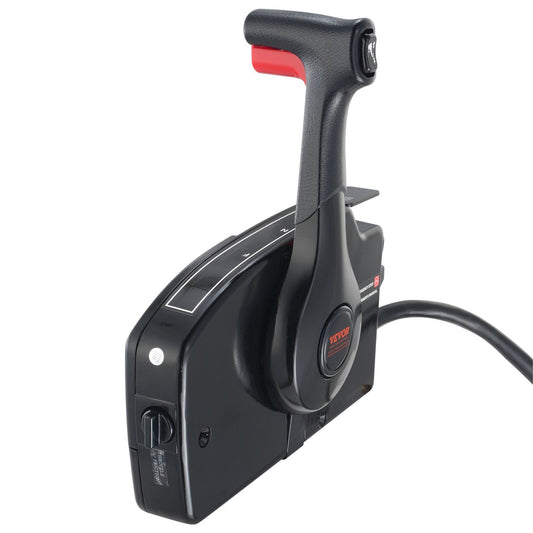 VEVOR Boat Throttle Control, 881170A13 Side-Mounted Outboard Remote Control Box for Mercury PT 4-Stroke, Marine Throttle Control Box with Power Trim Switch, 16.6 ft Harness 14 Pin, and Lanyard - Discount Msrp 