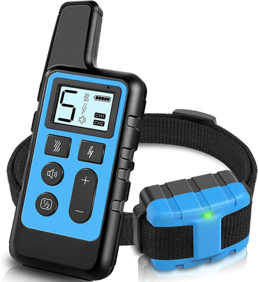Dog Training Collar; Waterproof Shock Collars for Dog with Remote Range 1640 ft; 3 Training Modes; Beep; Vibration and Shock; Rechargeable Electric Dog Collar for Small Medium Large Dogs - Discount Msrp 