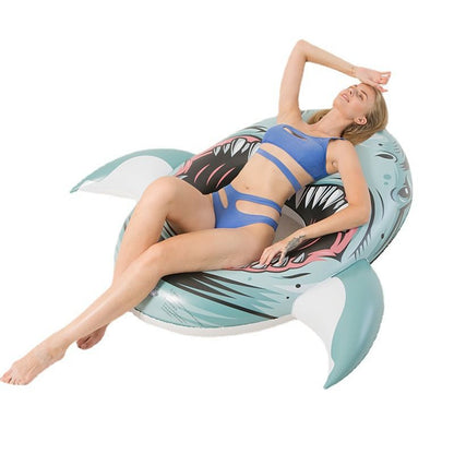 PVC inflatable with net floating row lounger whale ride strawberry modeling swimming ring - Discount Msrp 
