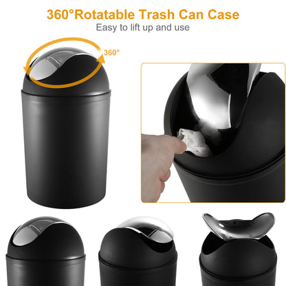 Bathroom Accessories Set 6 Pcs Bathroom Set Ensemble Complete Soap Dispenser Toothbrush Holder - Discount Msrp 