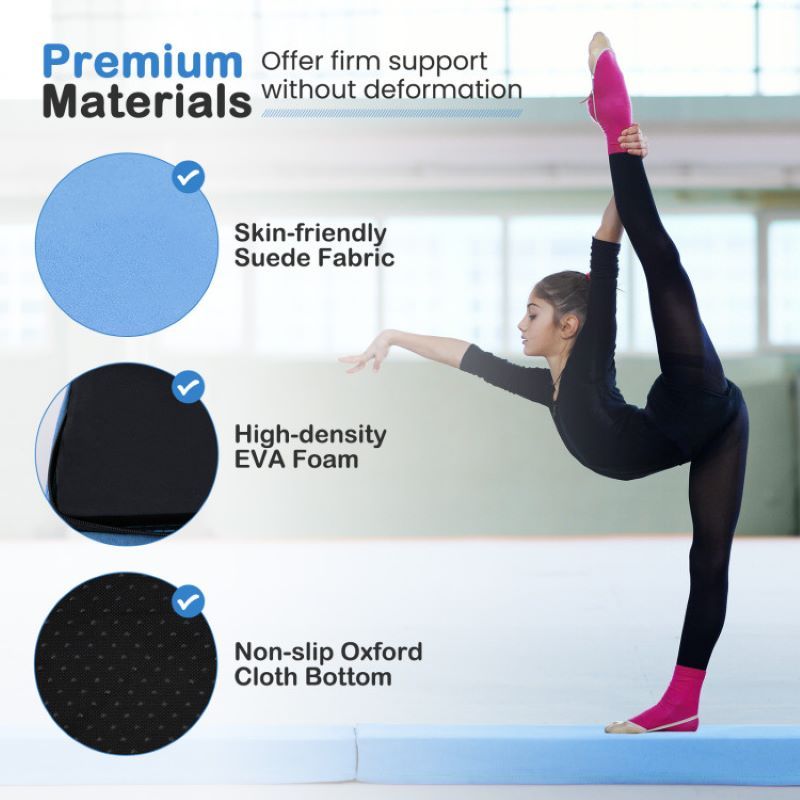 Folding Balance Beam with Removable Suede Cover - Discount Msrp 