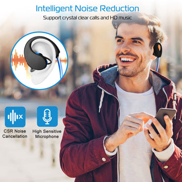 Wireless Sports Headsets Wireless V4.1 Neckband Earphones HD Stereo Sweat-proof Headphones Earbuds - Discount Msrp 