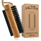 Wooden Cleaning Finger Nail Brush with Nylon Charcoal Bristles & Hanging Rope Double Sided Fingernail Brush for Scrubbing Fingernails and Toes Beechwood - Discount Msrp 