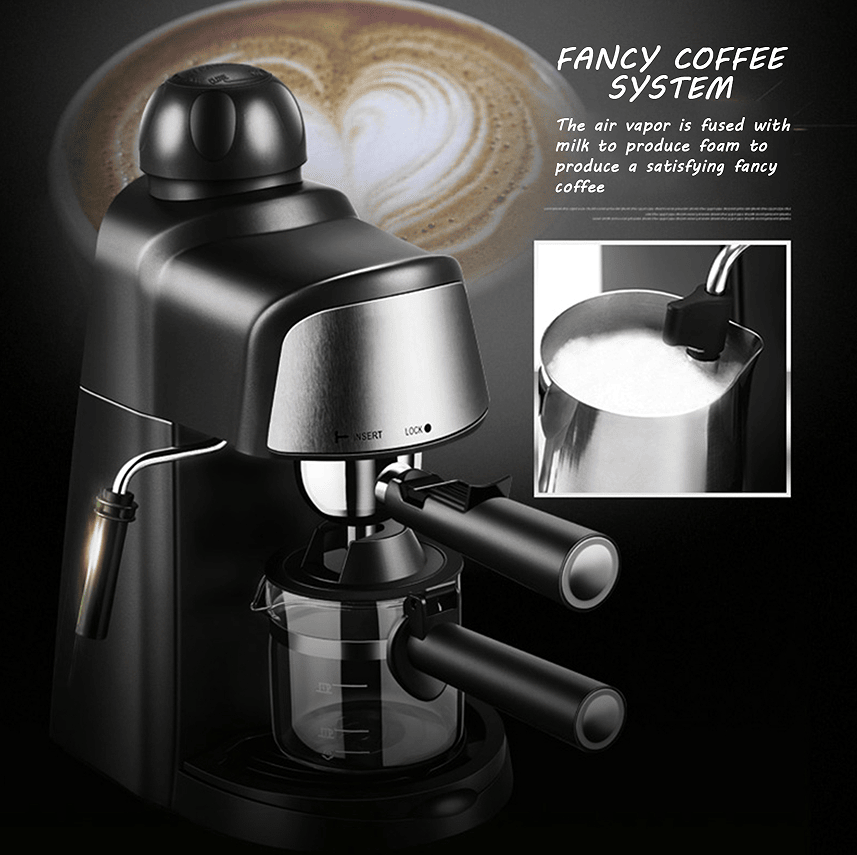 PSCM6810 3.5bar Steam Epresso Machine 4 cup Epresso Machine Epresso cappuccino coffee home compact espresso machine - Discount Msrp 