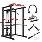 Multi-functional Power Cage,Home Adjustable Pullup Squat Rack 1000Lbs Capacity Comprehensive Fitness Barbell Rack - Discount Msrp 