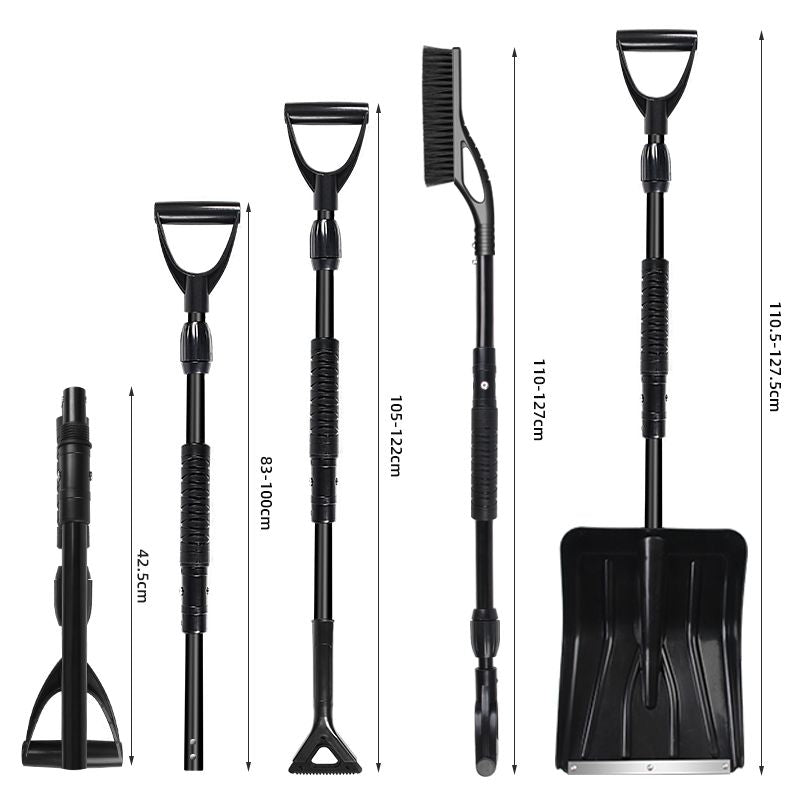 Snow Shovel, 2025 New Upgrade Large-Capacity Lightweight Aluminum Portable Snow Shovel, Parent-Child Playing Snow Shovel - Discount Msrp 