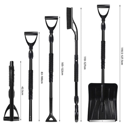 Snow Shovel, 2025 New Upgrade Large-Capacity Lightweight Aluminum Portable Snow Shovel, Parent-Child Playing Snow Shovel - Discount Msrp 