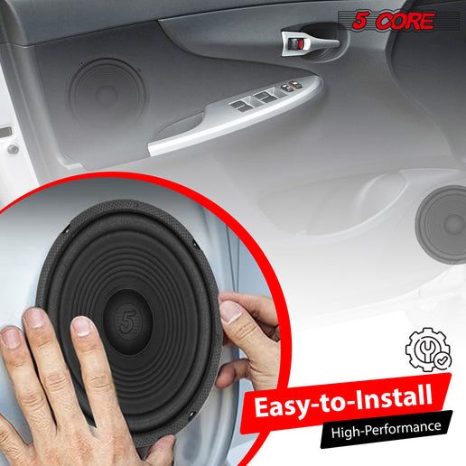 5 Core 8 Inch Subwoofer Speaker 1000W Combined Peak 4Ohm Replacement Car Bass Sub Woofer - Discount Msrp 