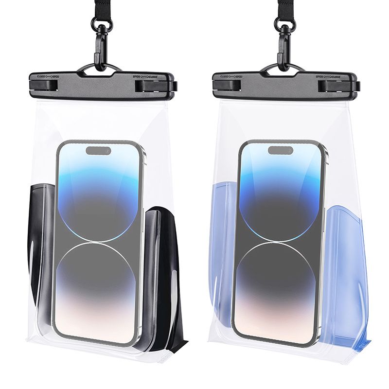 HAISSKY 2Pack Wave Design Large Capapcity Waterproof Phone Bag Swimming Surfing Earphone Cards Passport Keys Storage Pouch - Discount Msrp 