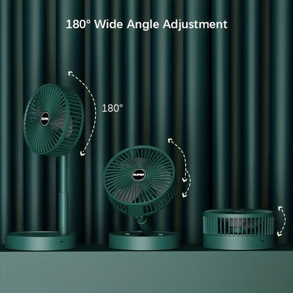 Portable Desk Fan; USB Rechargeable Fan; Folding Telescopic Adjustable Cooling Fan; Mini Summer Quiet Table Fan For Home Office Bedroom Gift For Birthday/Easter/President's Day/Boy/Girlfriends - Discount Msrp 