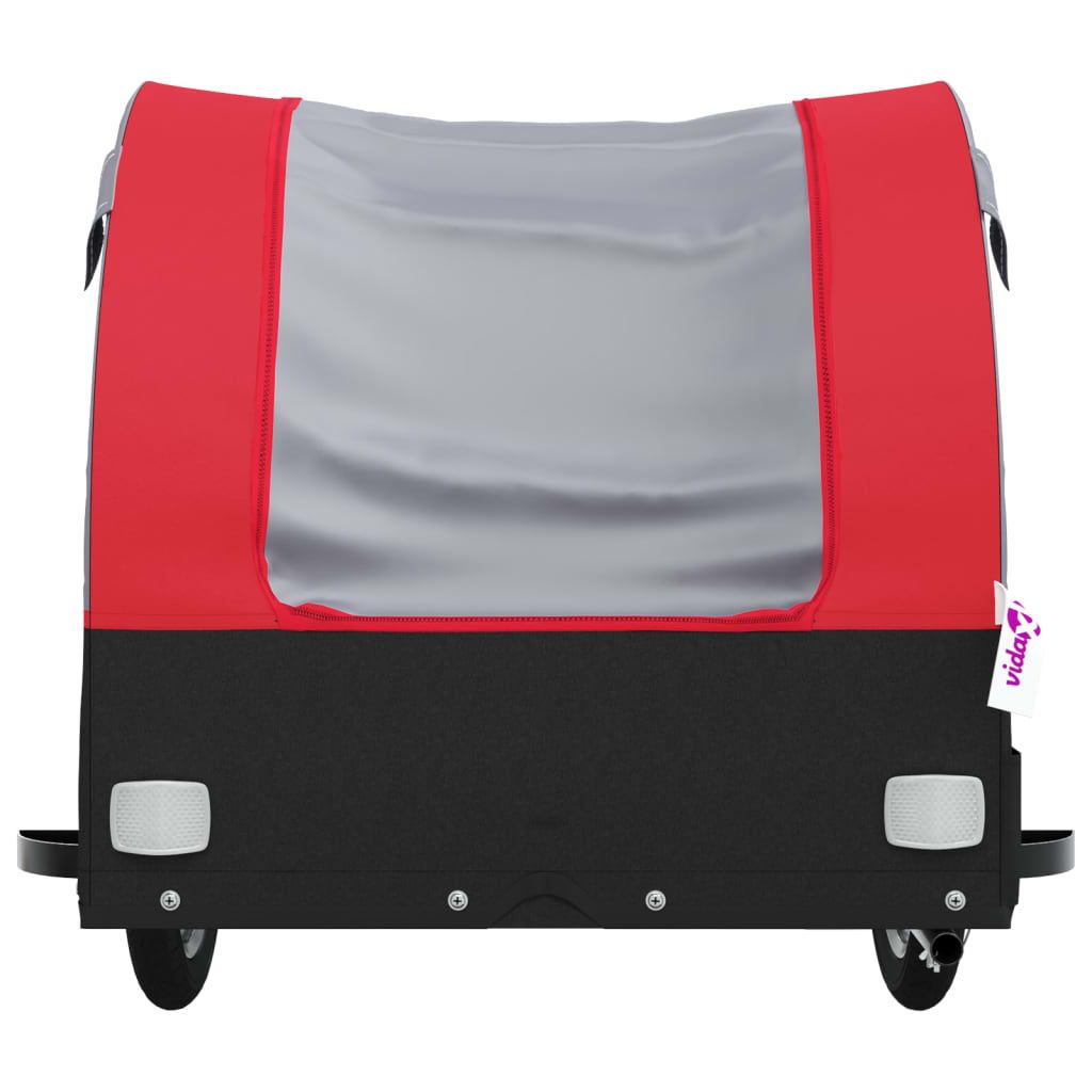 Bike Trailer Black and Red 99.2 lb Iron - Discount Msrp 