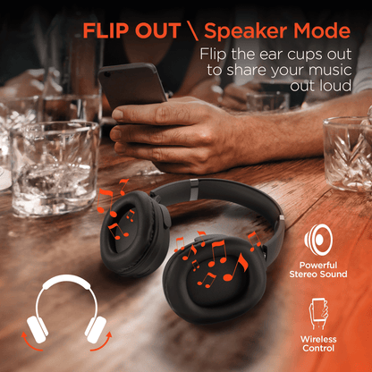 HyperGear Flip 2-in-1 Headphones Plus Speaker - Discount Msrp 
