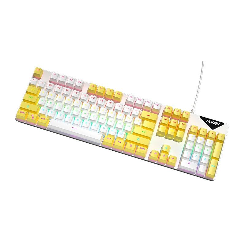 Wired Mechanical KeyboardGaming KeyboardMechanical KeyboardLuminous BacklightPlug and PlayGreen Axis Mechanical Keyboard - Discount Msrp 