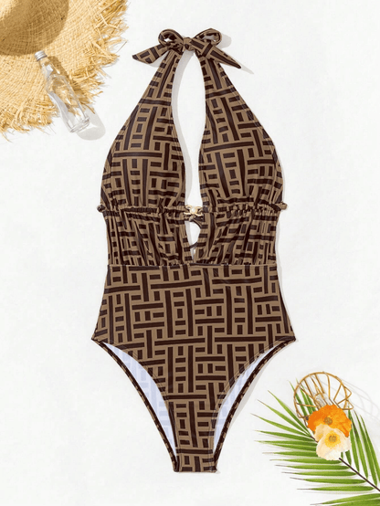 Fashionable one-piece women's bikini swimsuit - Discount Msrp 