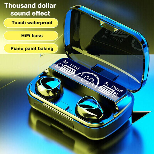 TWS Wireless Earbuds Bluetooth 5.0 Waterproof Headset Headphones Bluetooth Earphones Sport Waterproof Headset - Discount Msrp 
