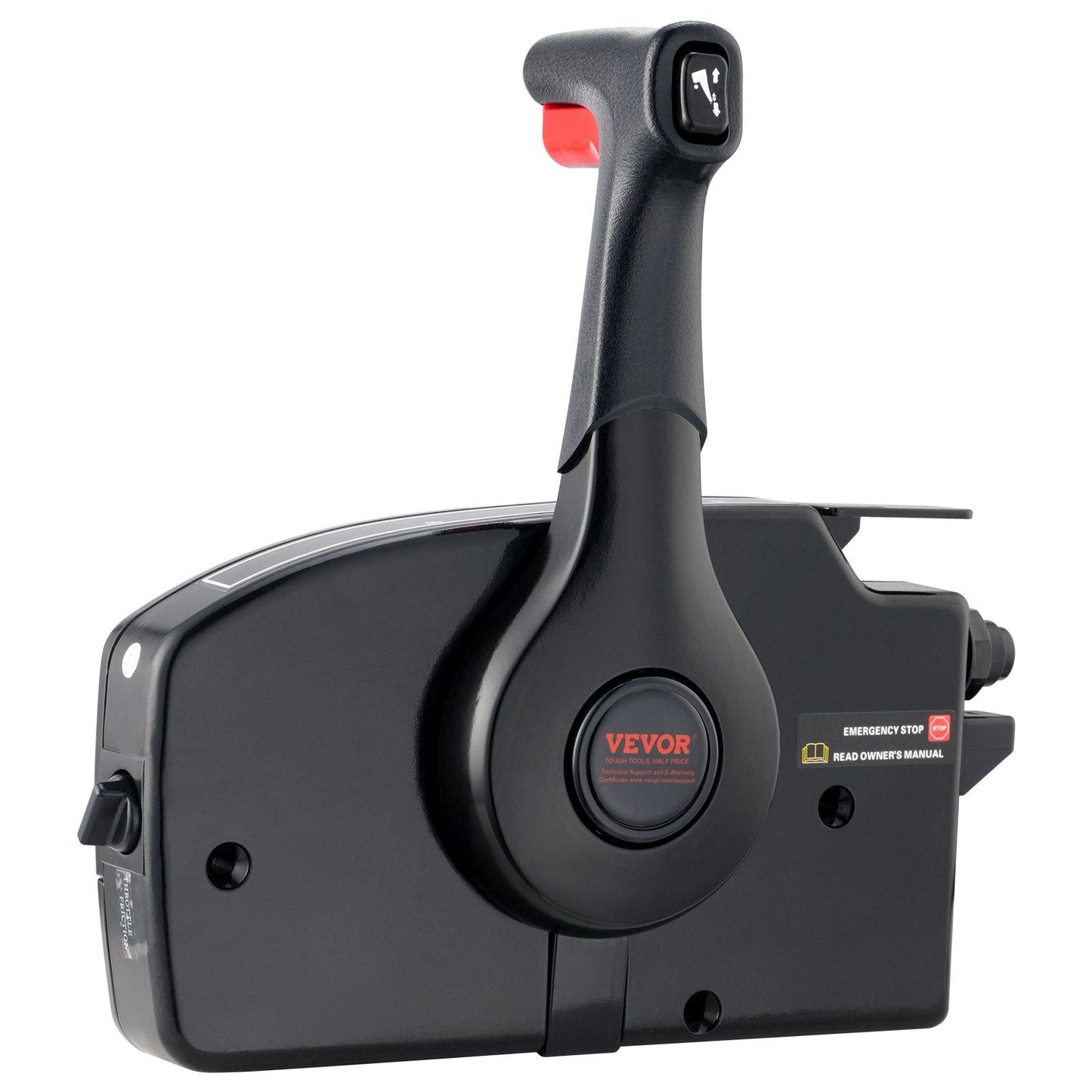 VEVOR Boat Throttle Control, 881170A13 Side-Mounted Outboard Remote Control Box for Mercury PT 4-Stroke, Marine Throttle Control Box with Power Trim Switch, 16.6 ft Harness 14 Pin, and Lanyard - Discount Msrp 