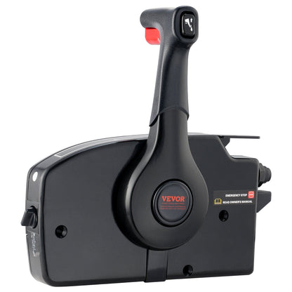 VEVOR Boat Throttle Control, 881170A13 Side-Mounted Outboard Remote Control Box for Mercury PT 4-Stroke, Marine Throttle Control Box with Power Trim Switch, 16.6 ft Harness 14 Pin, and Lanyard - Discount Msrp 