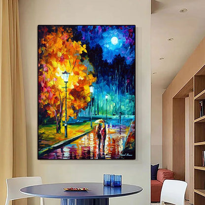 Hand Painted 3D Knife Painting Abstract Flower Oil Painting On Canvas Art Wall Adornment Pictures For Living Room Home Decor - Discount Msrp 