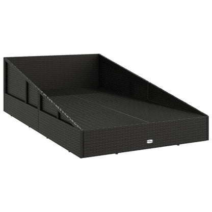 Garden Bed Black 43.3"x78.7" Poly Rattan - Discount Msrp 