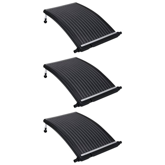 Curved Pool Solar Heating Panels 3 pcs 43.3"x25.6" - Discount Msrp 