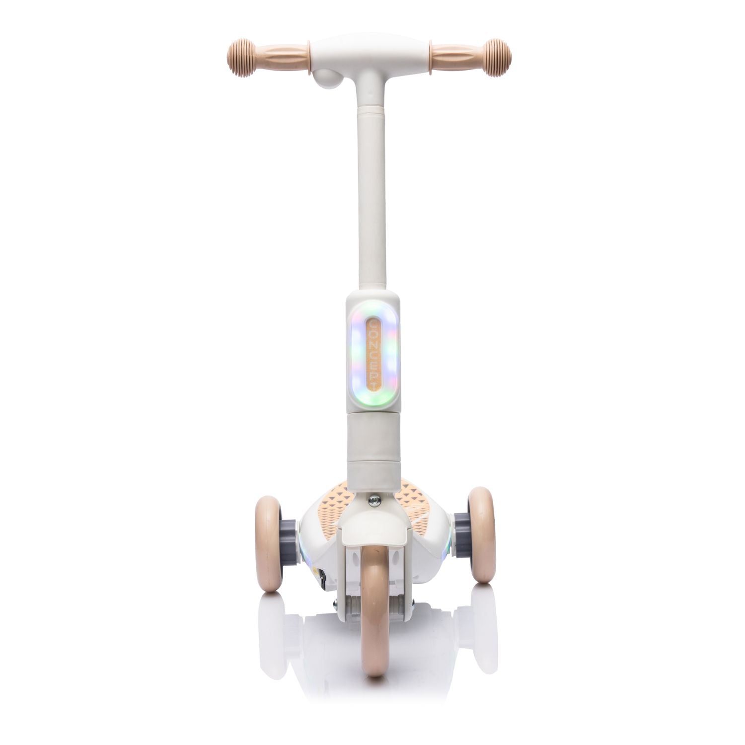 2in1 Kids Ride On Three-Wheel Electric Scooter,Tail Color Lights W/Spray,Wider Pedal,PU Wheels For Effective Floor Protection,Independent Light Switch With Music,One Button Acceleration For Kids 3+ - Discount Msrp 