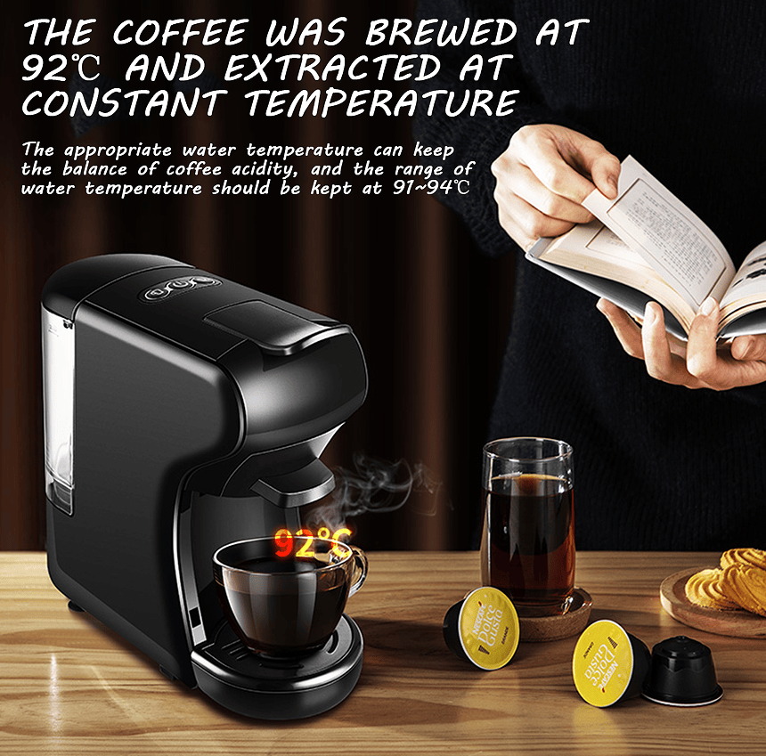 PSAC504K 70ml espresso 19Bar extract French coffee Mocha Italian espresso, touch sensing 1450W - Discount Msrp 