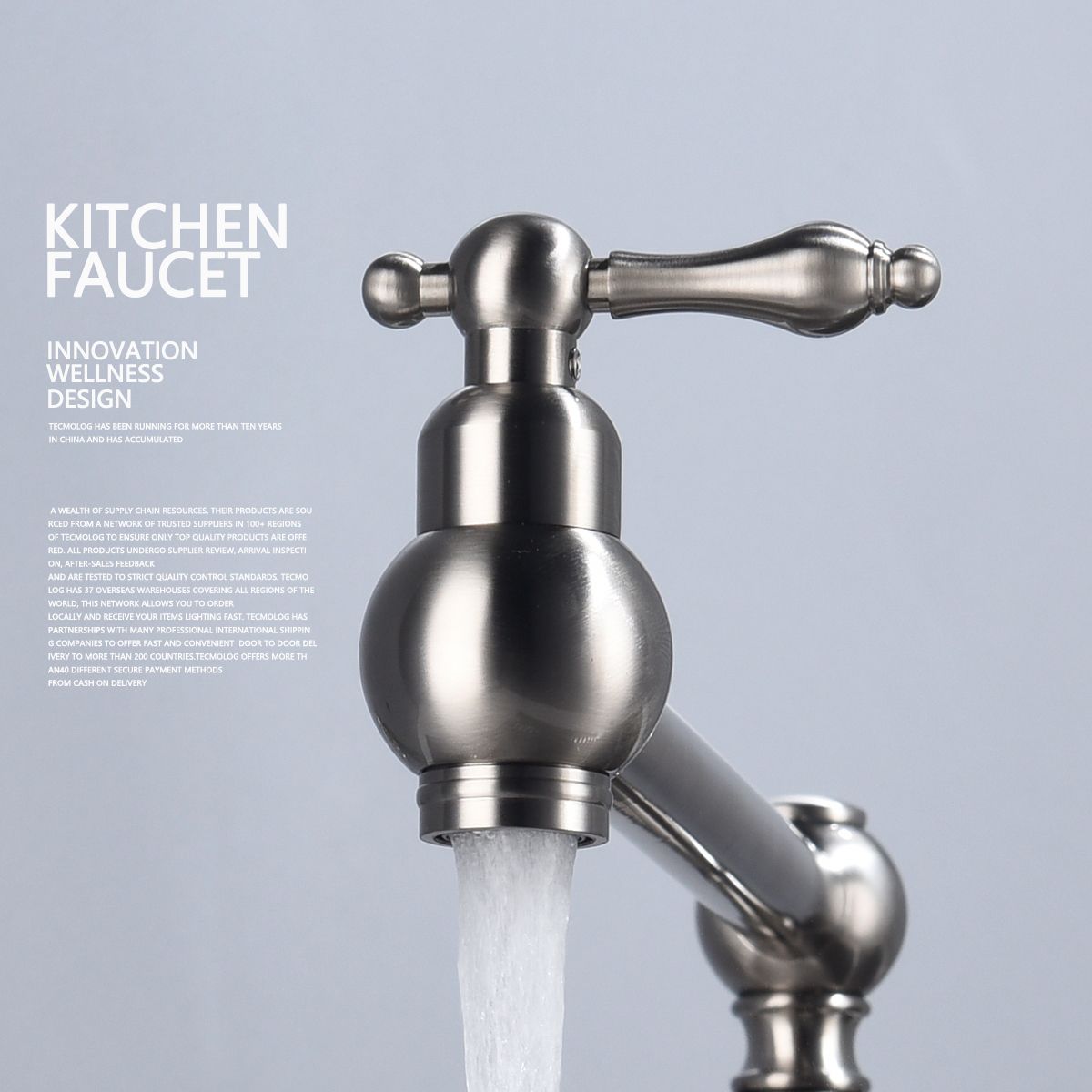 Folding faucet Pot Filler Faucet Wall Mount RT - Discount Msrp 