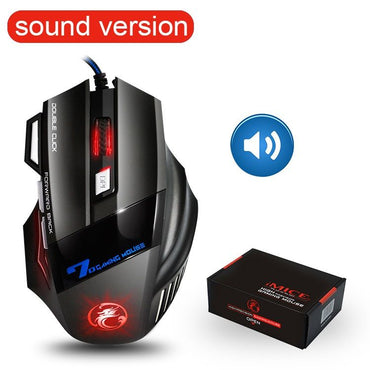 Computer Mouse Gamer Ergonomic Gaming Mouse USB Wired Game Mause 5500 DPI Silent Mice With LED Backlight 7 Button For PC Laptop - Discount Msrp 
