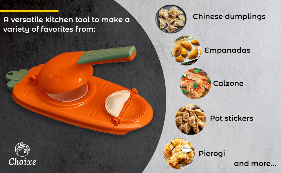 2-in-1 Manual Dough Press. Dumpling Empanada Pastries Maker - Discount Msrp 