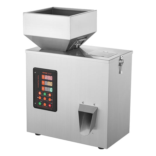 VEVOR Powder Filling Machine, 0.002-0.22lbs/1-100g, Automatic Intelligent Particle Weighing Filling Machine, Bottle Bag Powder Filler Particle Dispenser for Tea Seeds Grains Powder Flour Beans Glitter - Discount Msrp 