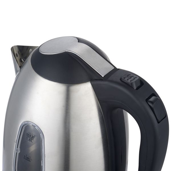 US Standard ZOKOP HD-1802S 120V 1200W 1.5L Stainless Steel Electric Kettle with Water Window [Same code 00574412] - Discount Msrp 