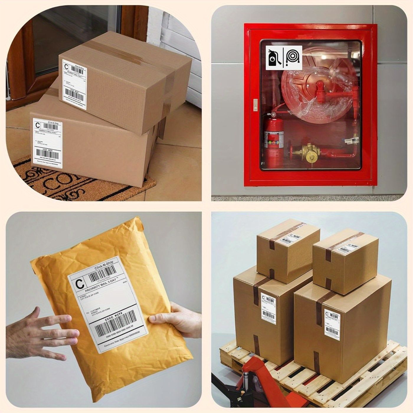 Thermal Paper 500/1000/1500 /2000/2500/3000/3500/4000 sheets of 4 ''x6' 'thermal label paper white shipping labels, used for thermal label printers, logistics labels 100x150mm - Discount Msrp 