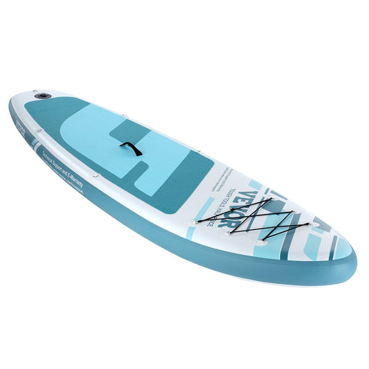 VEVOR Inflatable Stand Up Paddle Board, 10' x 33" x 6" Wide SUP Paddleboard, with Board Accessories, Pump, Paddle, Fin, Phone Bag, Backpack, Ankle Leash, Repair Kit, Non-slip Deck for Youth & Adults - Discount Msrp 