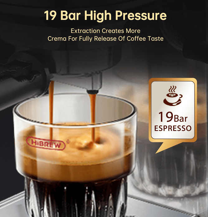 capsule + coffee powder + milk foam 3-in-1 semi-automatic coffee machine 19Bar extraction mocha Nestle espresso 1 cup / 2 cup, electronic button powder hammer 51mm touch sensing 1450W steam - Discount Msrp 