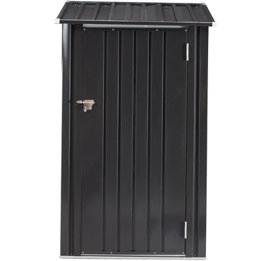 Outdoor Storage Shed, 3 x 3 FT Metal Steel Garden Shed with Single Lockable Door, Small Shed Outdoor Steel Utility Tool Shed for Backyard Patio Garden Lawn - Discount Msrp 