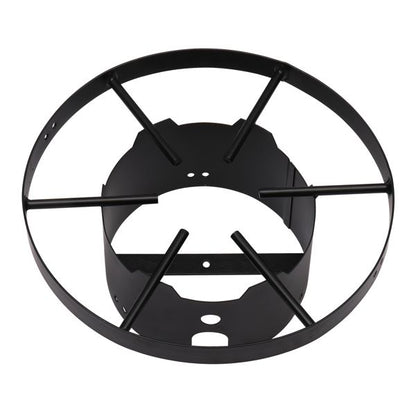 13*32in Iron Aluminum Black Round Tripod Stove Rack Silver Fryer Gas Fryer - Discount Msrp 