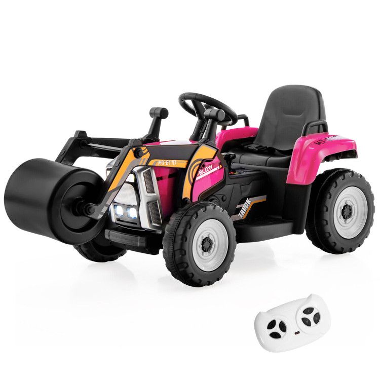12V Kids Ride on Road Roller with 2.4G Remote Control - Discount Msrp 